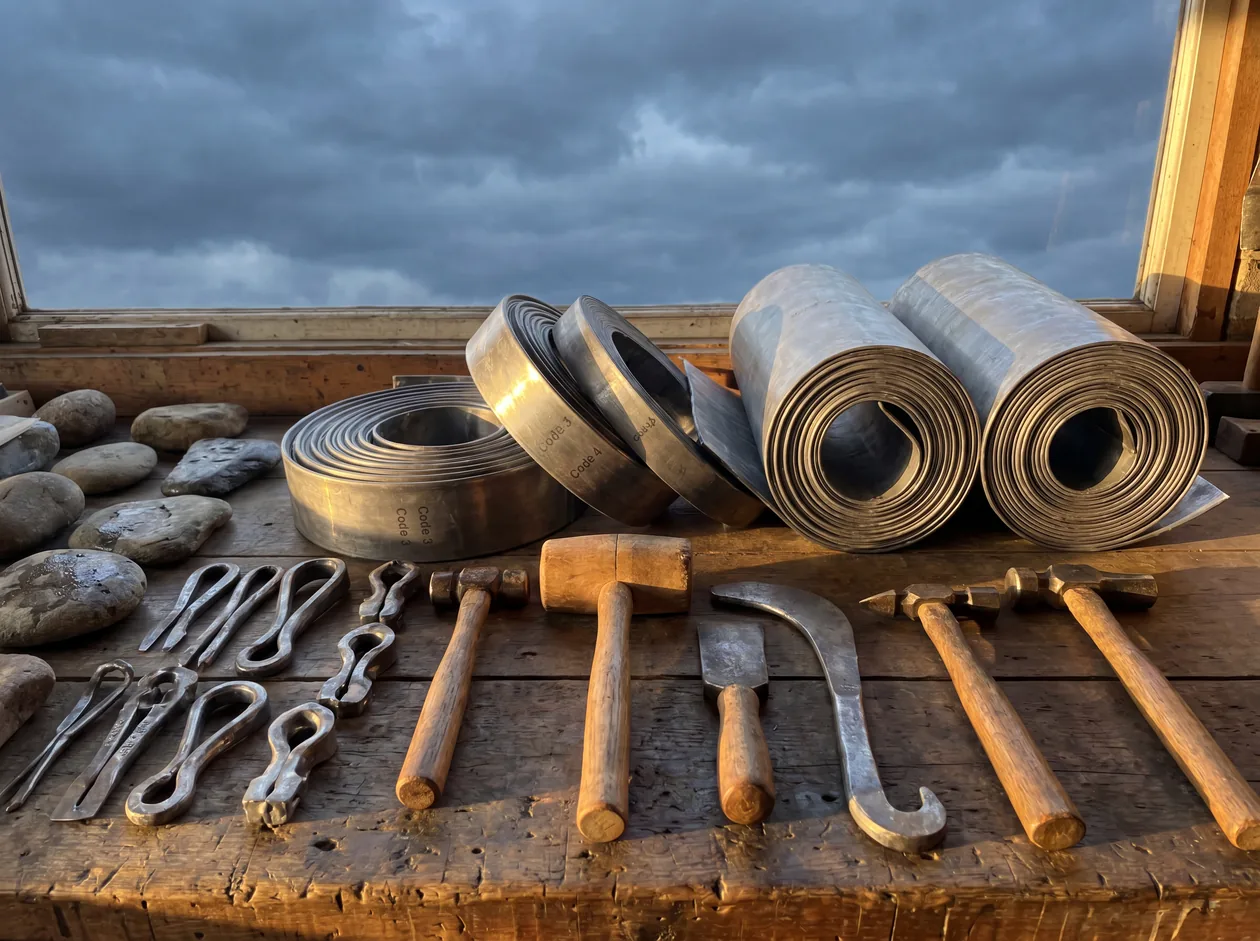 Code-rated lead rolls and dressing tools – Riverstone Roofing, Lincolnshire & Norfolk