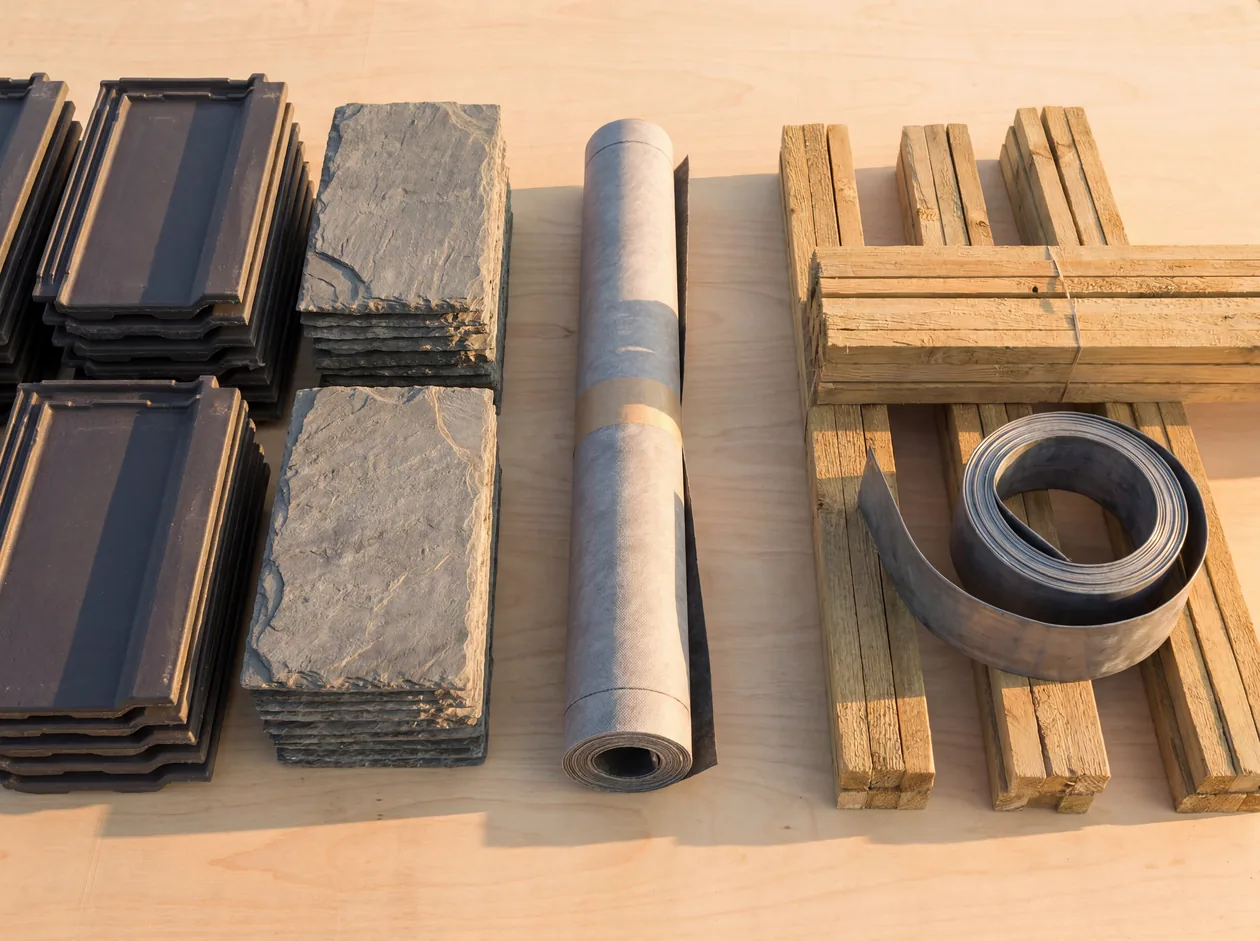 Premium roofing materials used by Riverstone Roofing