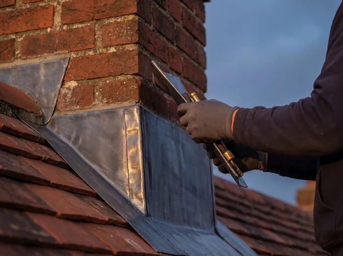 Renewing lead flashing on a pitched roof – Riverstone Roofing, Lincolnshire & Norfolk